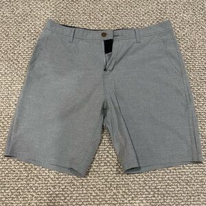 VISSLA Men's Heather Gray Flat Front Shorts